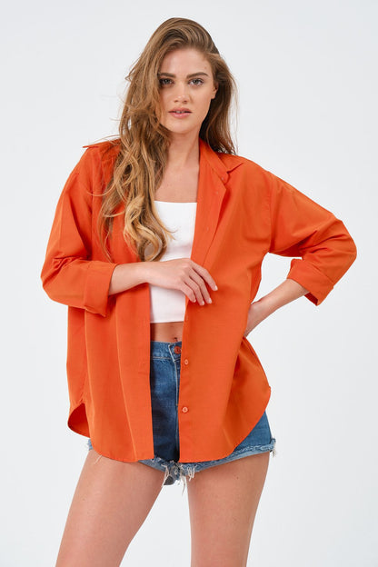 Novella Oversize Gömlek (18 farklı renk seçeneği)